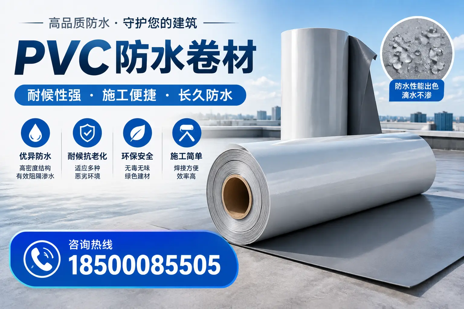 pvc防水卷材在安顺的行业应用前景分析